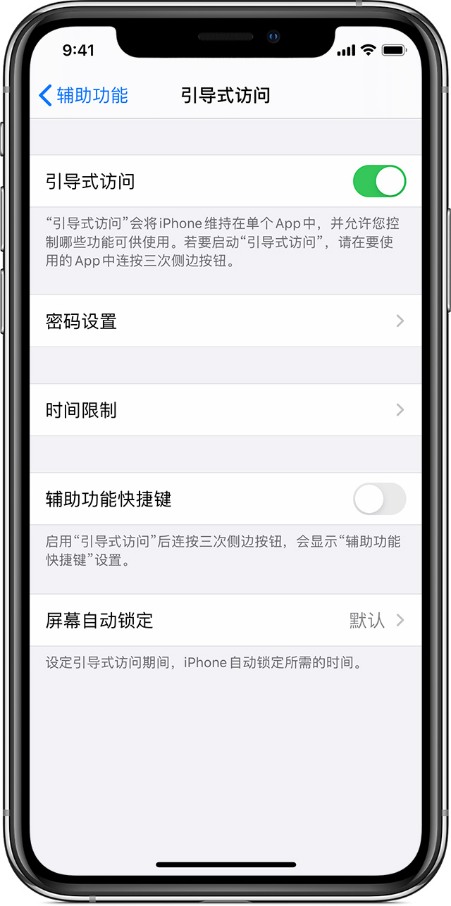 苏尼特右苹果手机维修分享如何在 iPhone 上退出引导式访问 