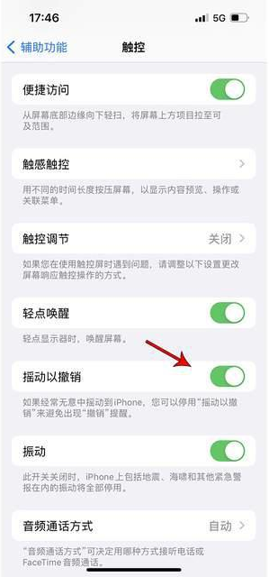 苏尼特右苹果手机维修分享iPhone手机如何设置摇一摇删除文字 